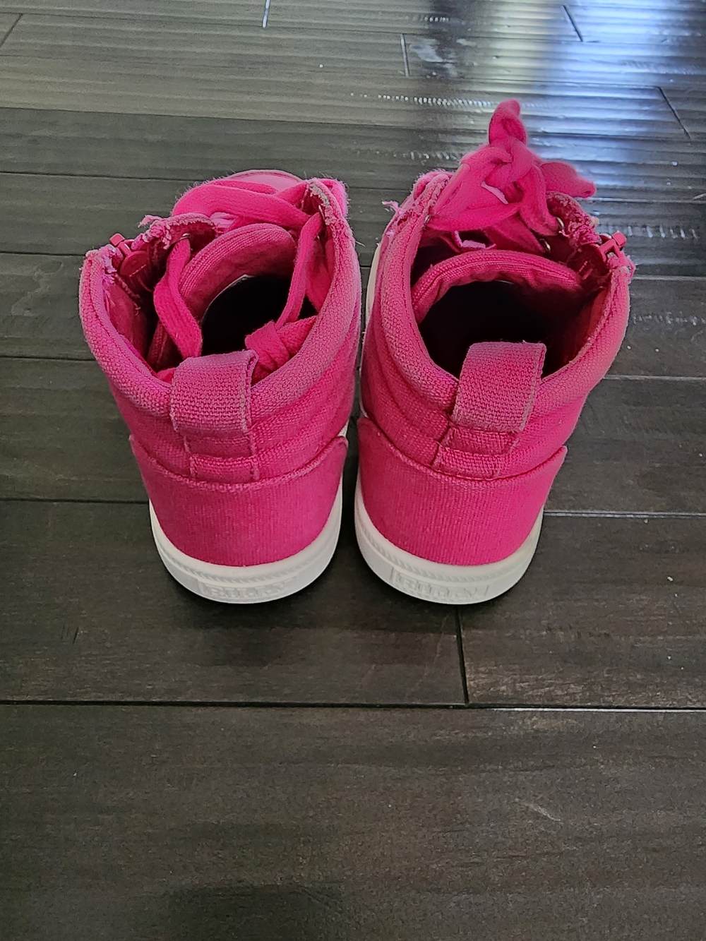 Kids Bright Pink High-Top Sneakers - Picture 4 of 5